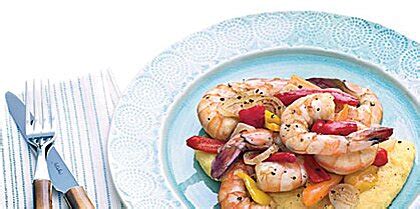 sauted-jumbo-shrimp-with-sweet-peppers image