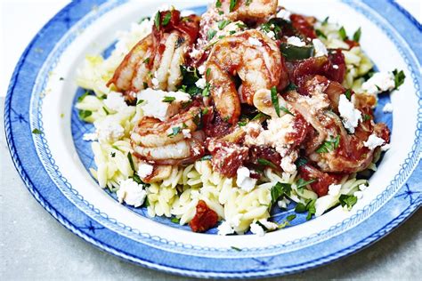 recipe-shrimp-and-feta-with-orzo-the-globe-and-mail image