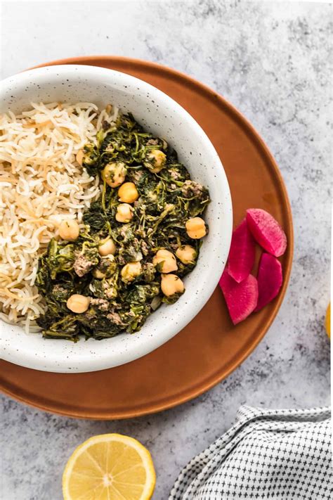 lebanese-spinach-stew-every-little-crumb image