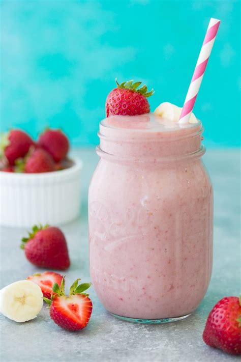 healthy-strawberry-banana-smoothie-kristines-kitchen image