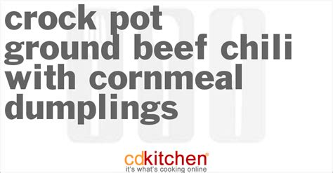 crock-pot-ground-beef-chili-with-cornmeal-dumplings image