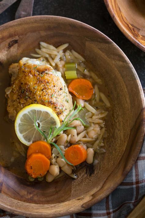 rustic-lemon-rosemary-chicken-and-orzo-lovely image
