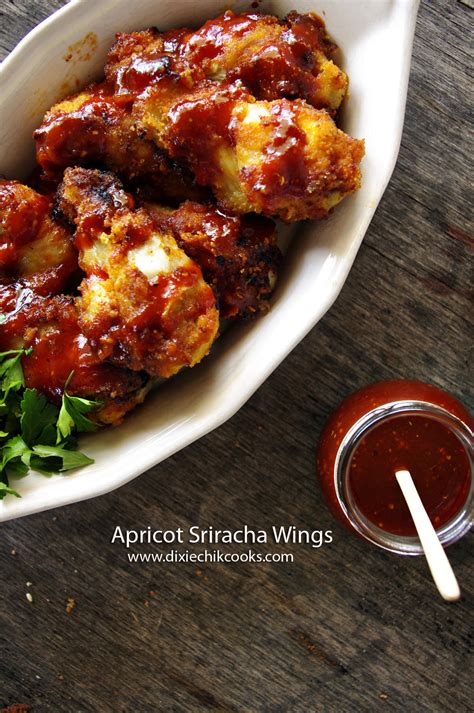 apricot-sriracha-wings-dixie-chik-cooks image