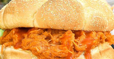 easy-shredded-buffalo-chicken-sandwiches image