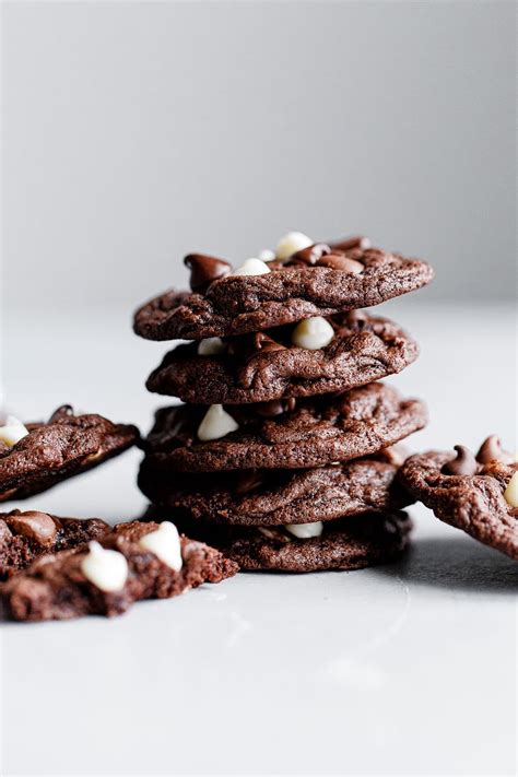 triple-chocolate-cookies-chewy-chocolate-cookie image