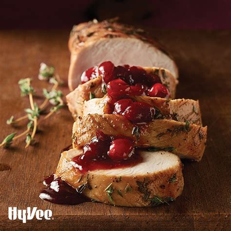 turkey-tenderloins-with-cranberry-maple-sauce-hy-vee image