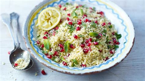 lemon-and-pomegranate-couscous-recipe-bbc-food image