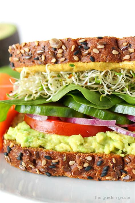 avocado-veggie-sandwich-easy-vegan-the-garden image