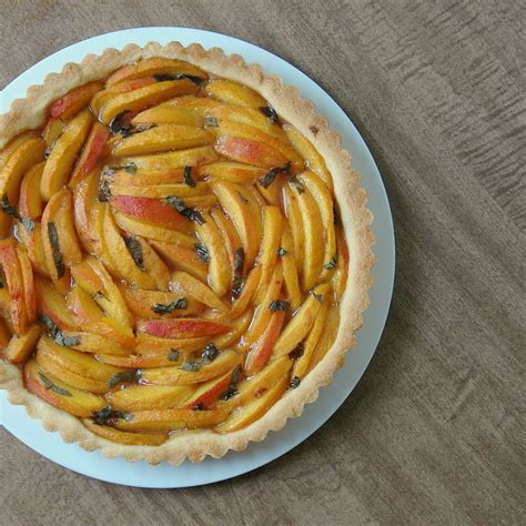 peach-basil-tart-recipe-on-food52 image