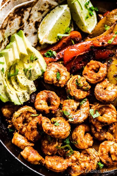 shrimp-fajitas-easy-20-minute-recipe-the-endless-meal image