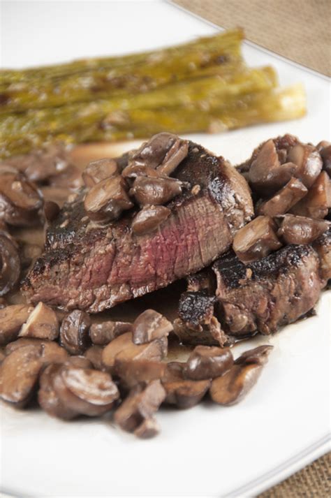 filet-mignon-with-truffled-mushroom-ragout-wishes image