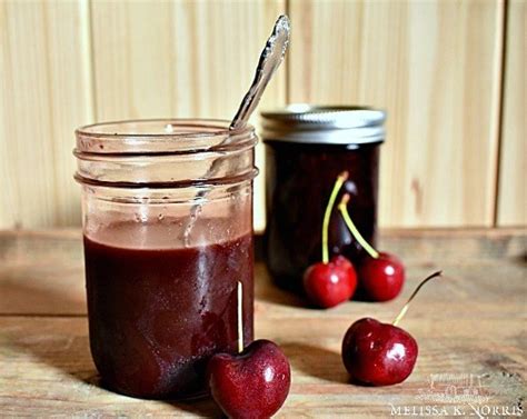 chocolate-cherry-sauce-canning-recipe-melissa-k image