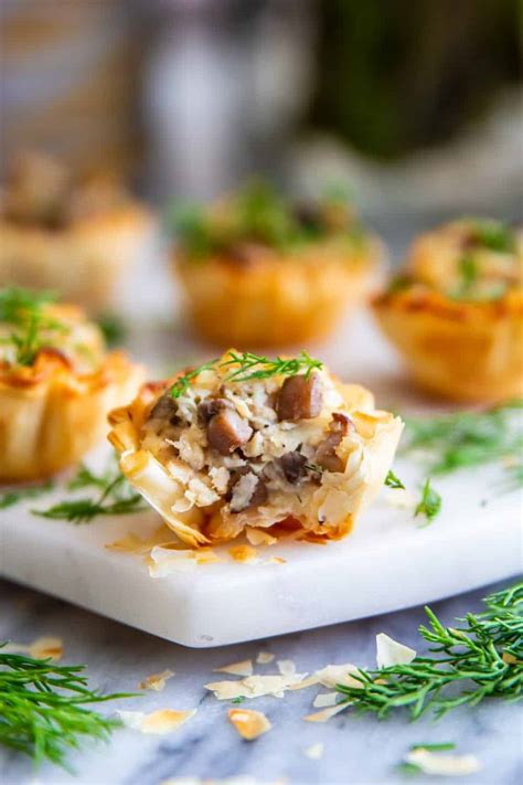 chicken-and-mushroom-phyllo-appetizers-video image