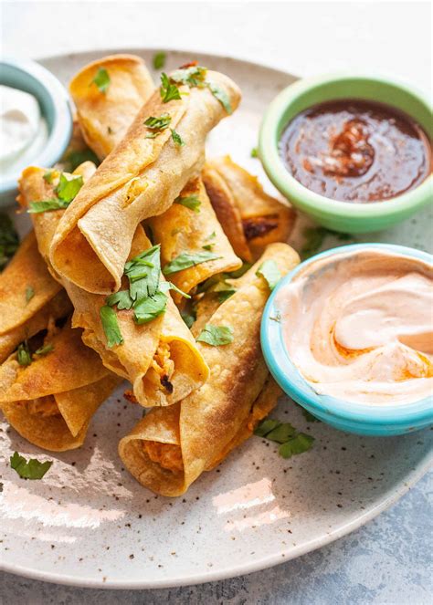 baked-chicken-taquitos-recipe-simply image