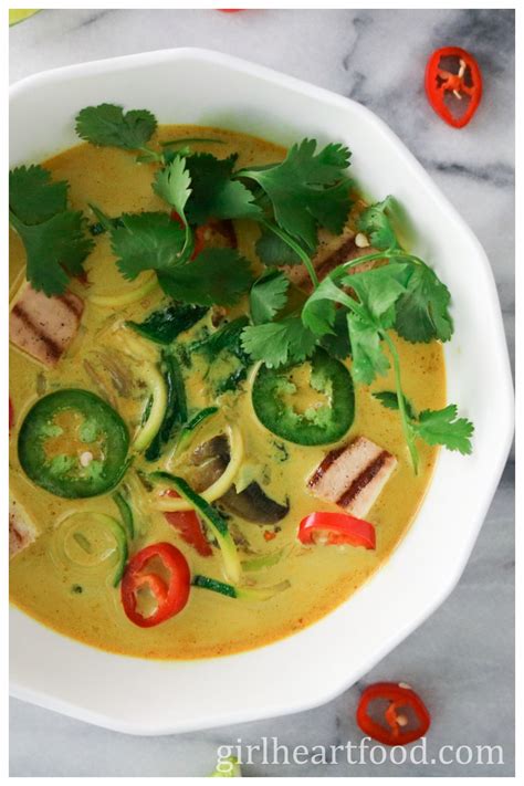 vegetable-curry-soup-with-coconut-milk-and-zoodles image