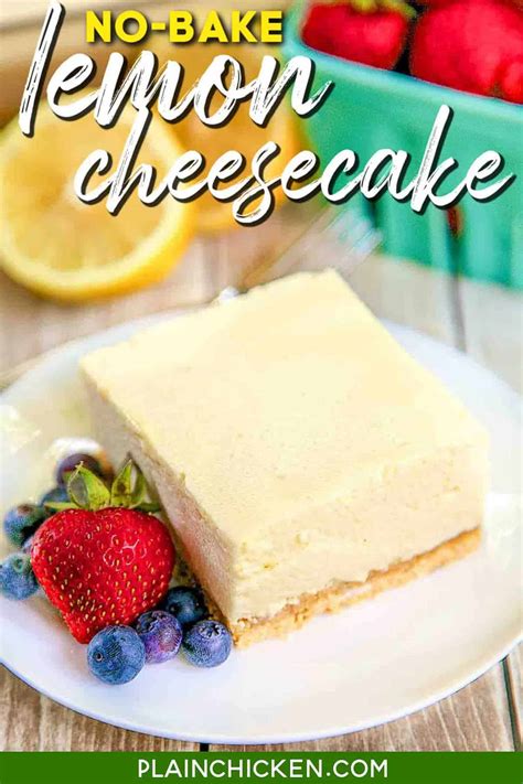 no-bake-lemon-cheesecake-plain-chicken image