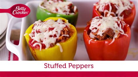 stuffed-peppers-betty-crocker-recipe-youtube image