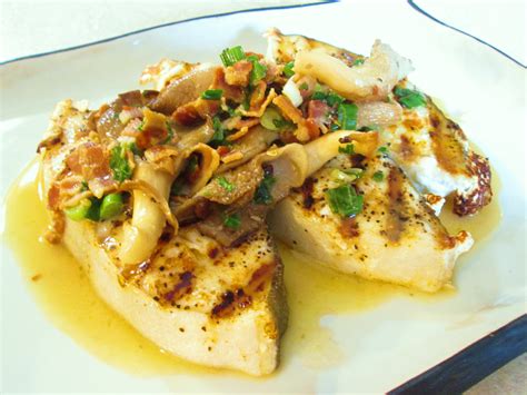 grilled-halibut-recipe-with-garlic-lemon-butter-sauce image