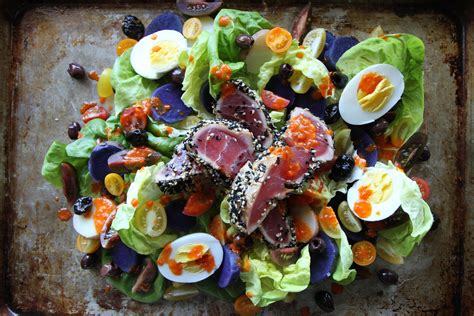 nicoise-salad-with-sesame-seared-tuna-heather-christo image