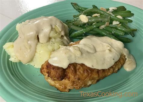 chicken-fried-chicken-with-cream-gravy-recipe-texas image