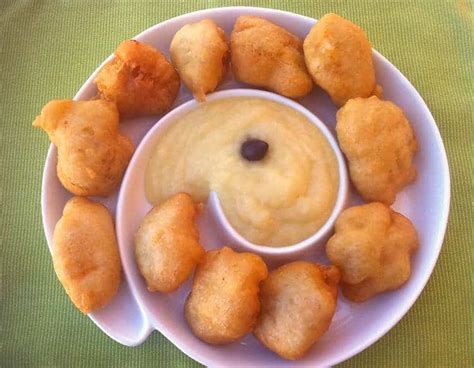 cod-fritters-with-garlic-potato-puree-bakaliaros image