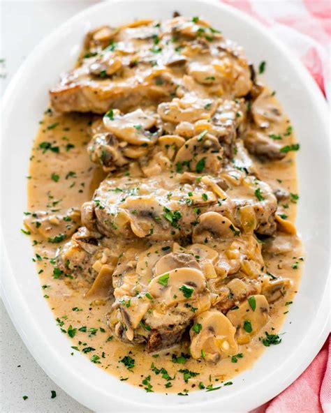 instant-pot-pork-chops-with-mushroom-gravy-jo-cooks image