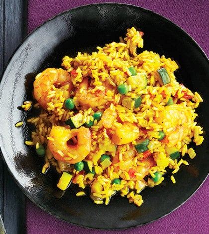 shrimp-vegetable-paella-with-saffron image