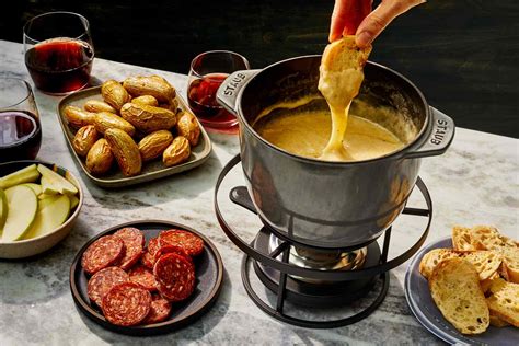 classic-swiss-cheese-fondue-recipe-food-wine image