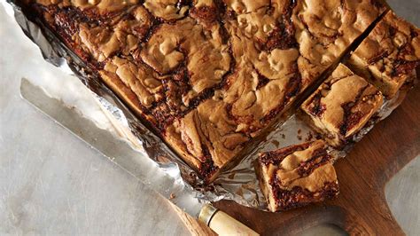 double-peanut-butter-paisley-brownies image
