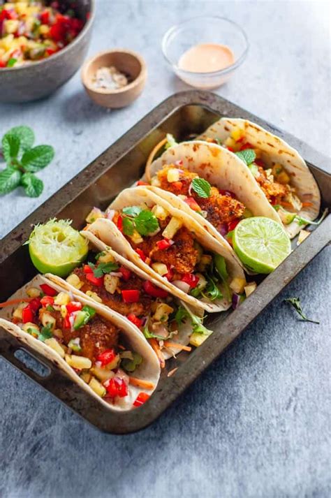 fish-tacos-with-pineapple-salsa-my-sugar-free-kitchen image