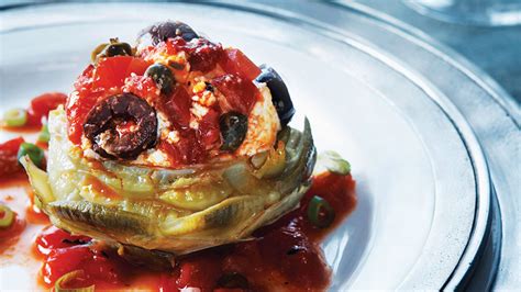 roasted-red-pepper-goat-cheese-stuffed-artichokes-safeway image