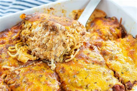 creamy-baked-spaghetti-casserole-buns-in-my-oven image
