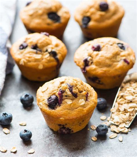 healthy-blueberry-muffins-well-plated-by image