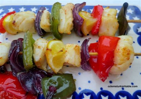 fish-kebabs-with-lemon-pepper-red-onions-and-bay image