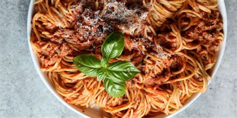 best-spaghetti-with-creamy-meat-sauce-recipe-delishcom image