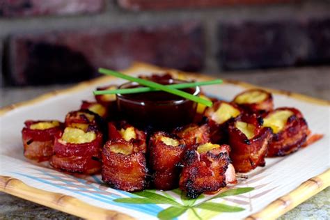 bacon-wrapped-pineapple-appetizer-hawaiian-bbq image