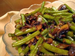 green-beans-with-mushrooms-thyme-for-cooking image