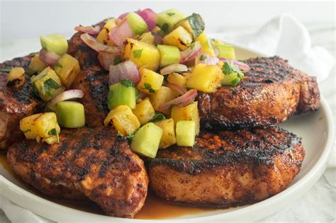 grilled-pork-chops-with-pineapple-salsa-giadzy image