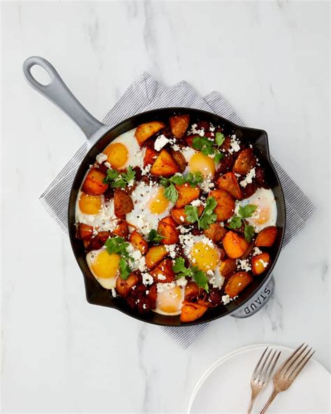 skillet-baked-eggs-with-potatoes-and-chorizo image