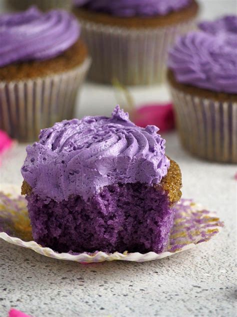 ube-cupcakes-with-ube-swiss-meringue-buttercream image