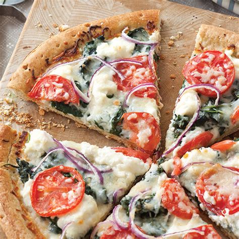 spinach-and-tomato-pizza-paula-deen-magazine image