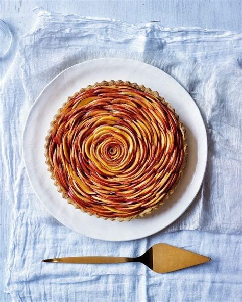 nectarine-rose-tart-recipe-delicious-magazine image