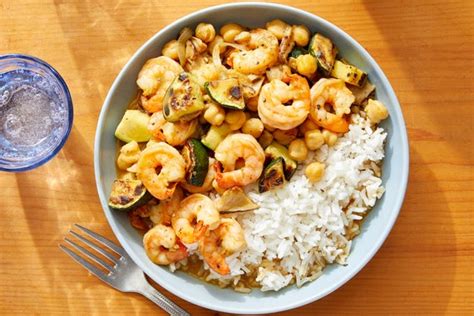 spicy-shrimp-vegetable-curry-with-jasmine-rice image