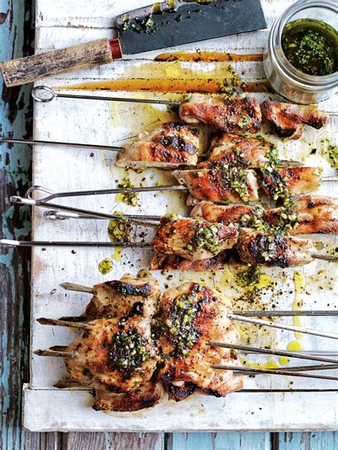 lemongrass-and-coriander-grilled-chicken-skewers image