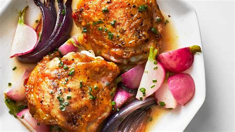 crispy-chicken-with-roasted-radishes-recipe-real-simple image