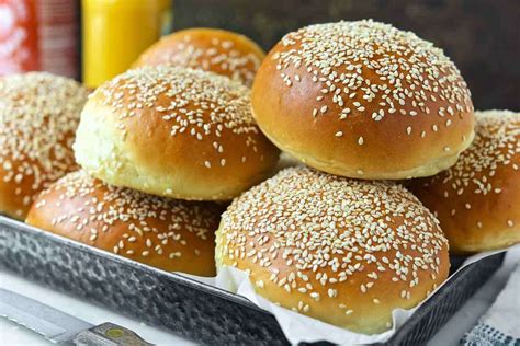 beautiful-burger-buns-recipe-king-arthur image
