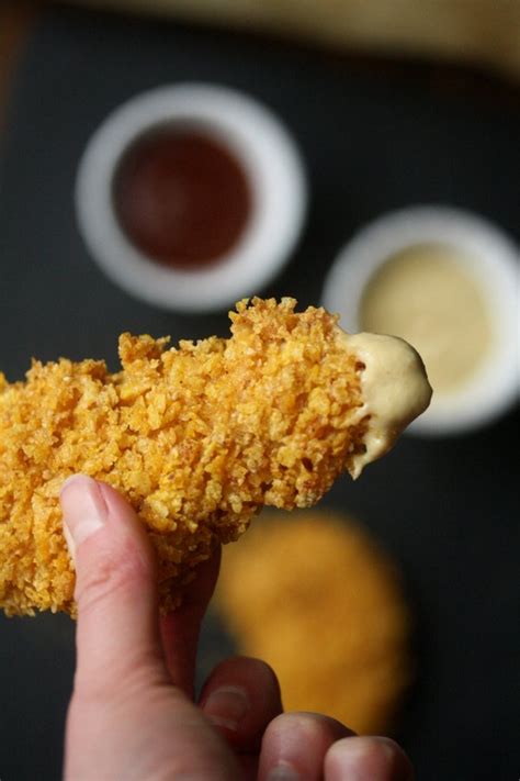 dijon-oven-baked-chicken-fingers-recipe-healthy image