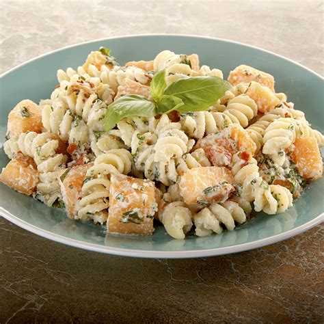 pasta-salad-with-ricotta-melon-pancetta image