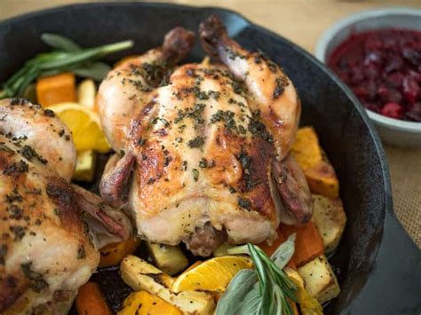 herb-roasted-cornish-hens-honest-cooking-magazine image