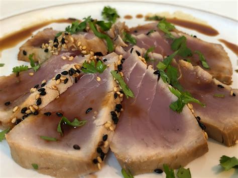 sesame-seared-tuna-with-orange-soy-reduction image